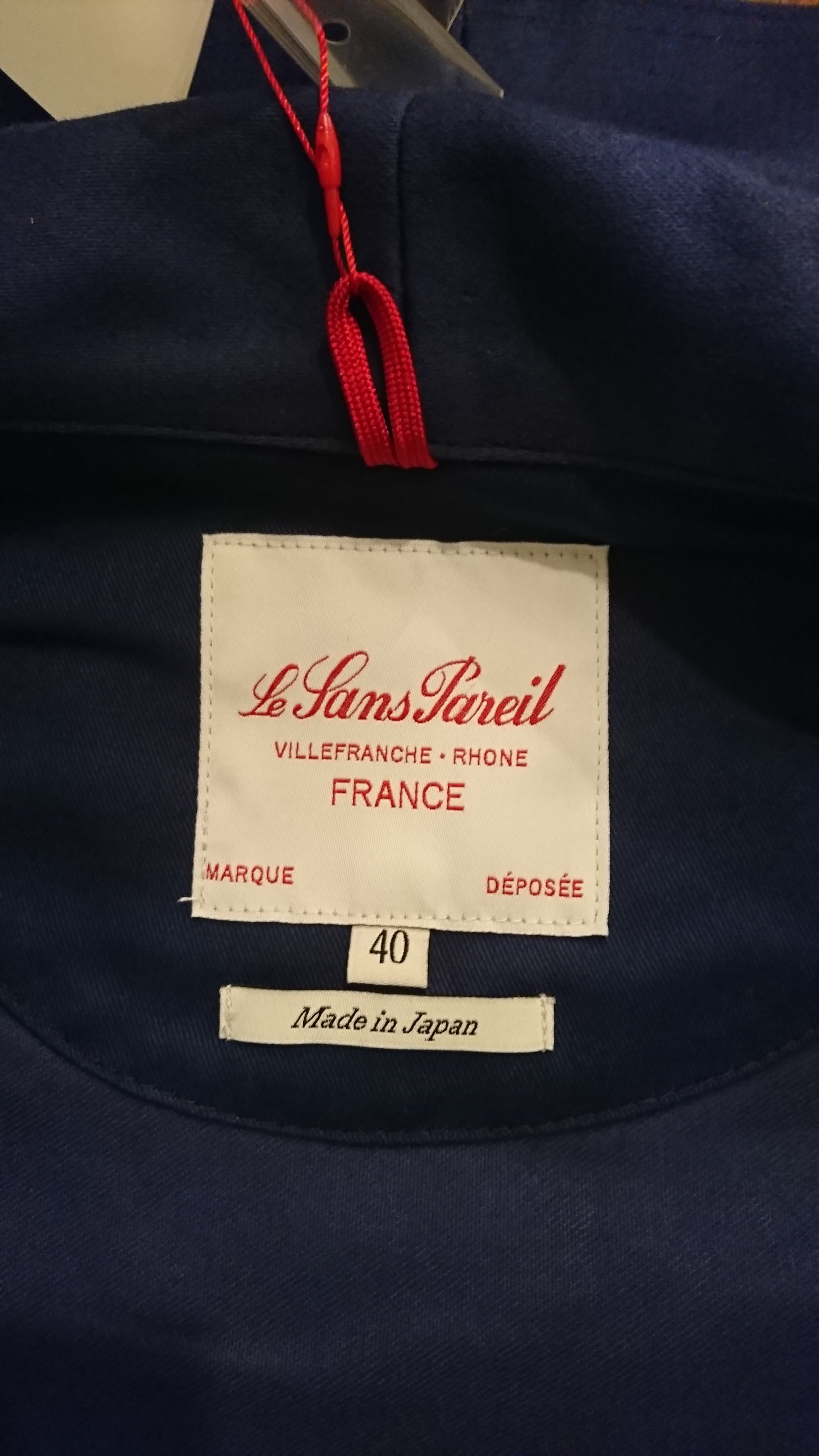 Le Sans Pareil NAVY MOLESKIN TRADITIONAL TIELOCKEN COAT | BOW