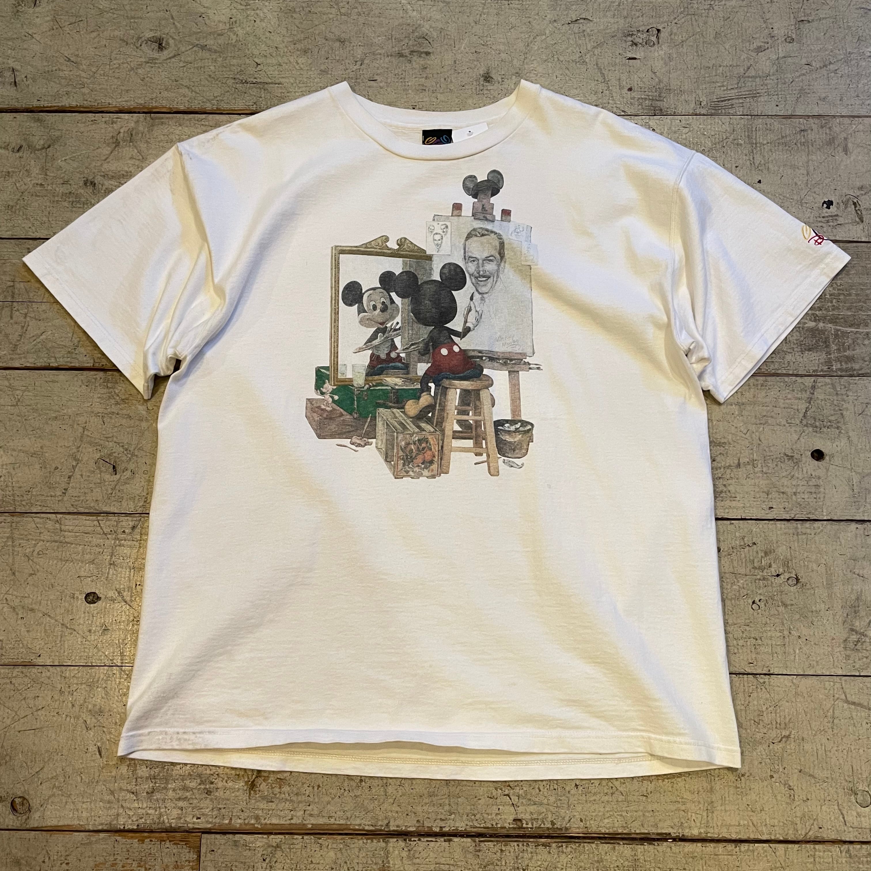 90s Disney Norman Rockwell mickey Tシャツ