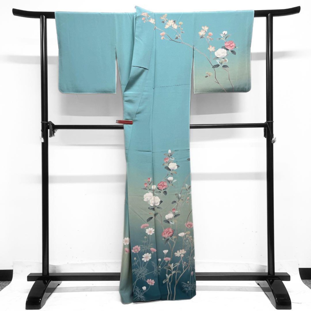 坂東峰彩 訪問着 伝統工芸士 京友禅 花模様 着物 105a d | つむぎ  