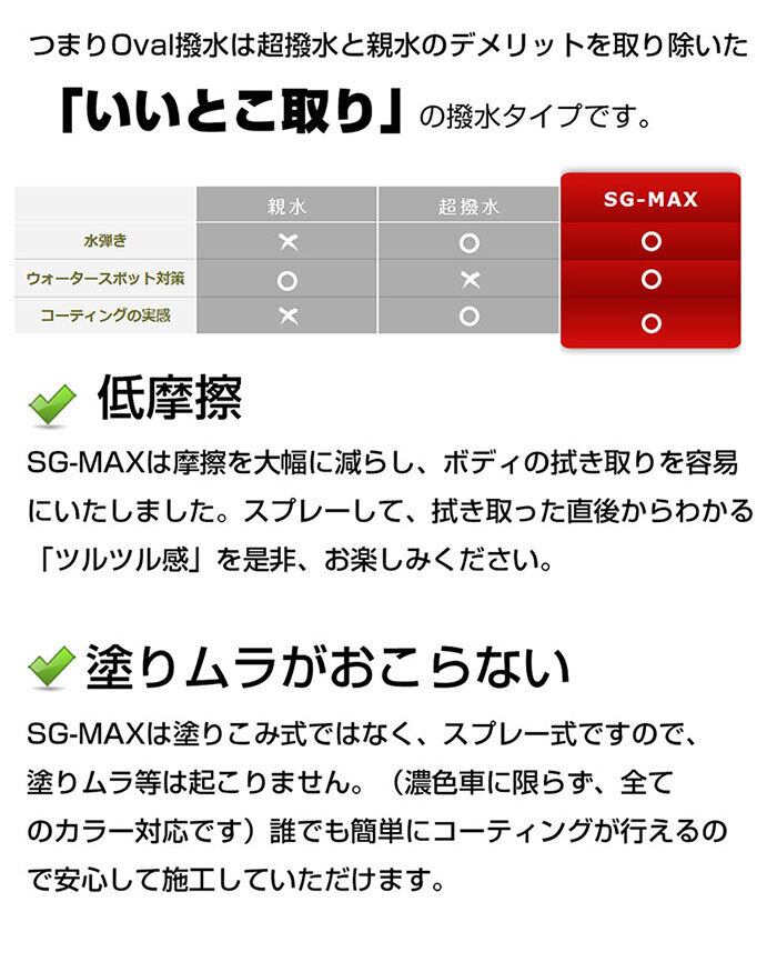 ガラスコーティング剤 SG-MAX 詰め替え用 3本セット 容量UP 合計