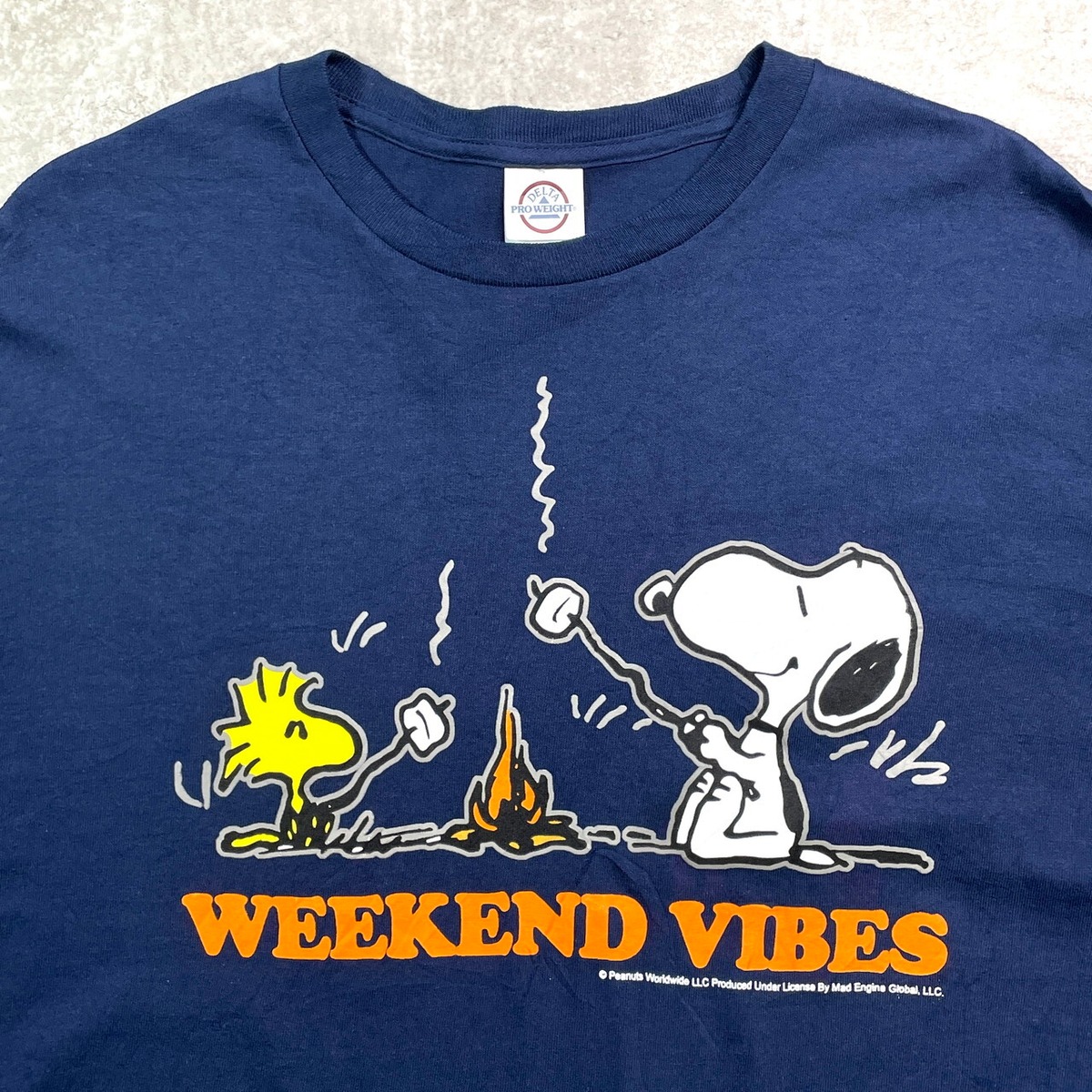 スヌーピー キャラクタープリントTシャツ メンズXL 古着 ピーナッツ 