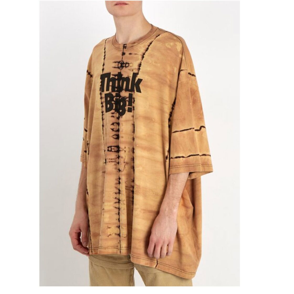 18SS☆BALENCIAGA バレンシアガ THINK BIG! オーバーサイズ タイダイ T 