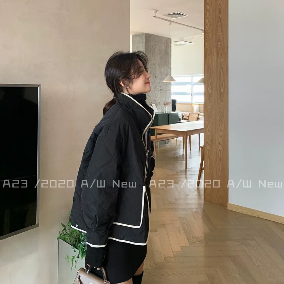 ハイネック パイピング キルトジャケット AJ−3396-A01