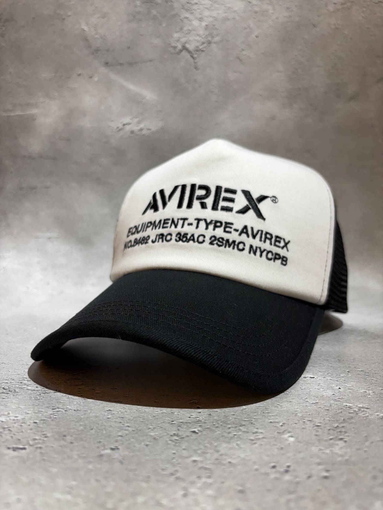 AVIREX / アヴィレックス NUMBERING MESH CAP  メッシュキャップ ホワイト ビックサイズ