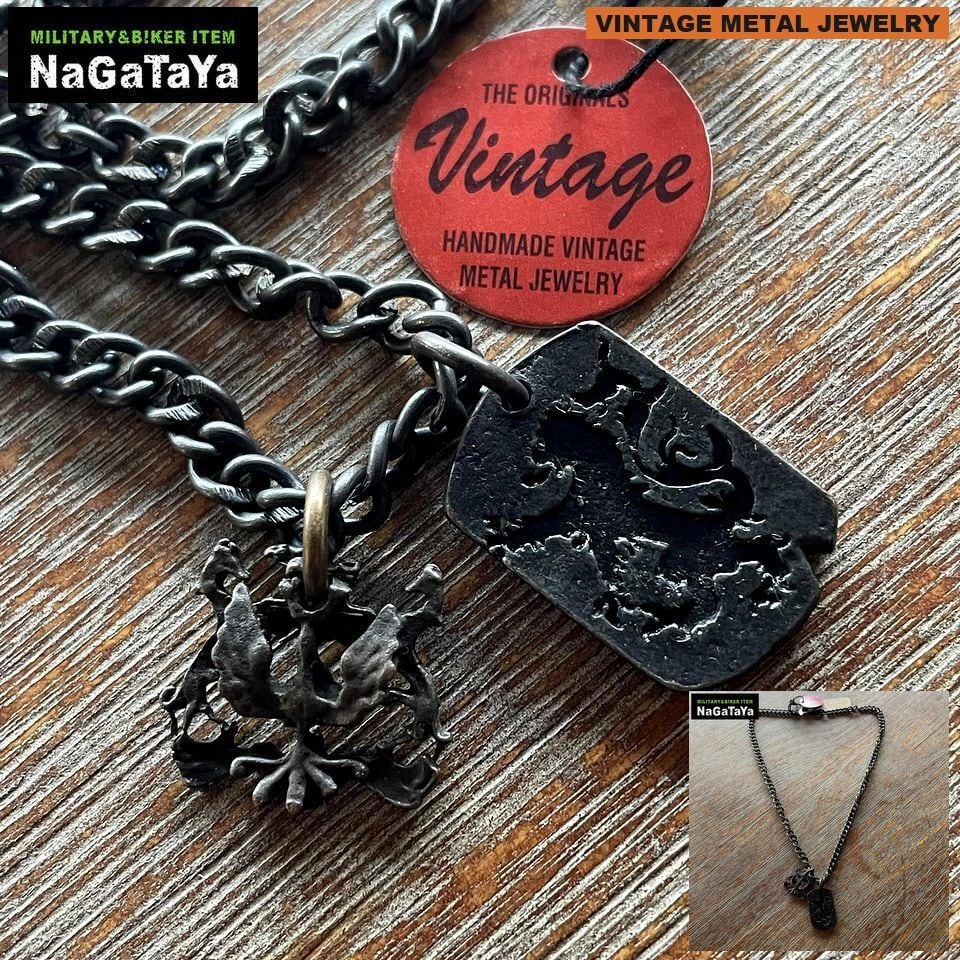☆NEW ヴィンテージ ネックレス メンズ ダメージ加工 アンティーク加工