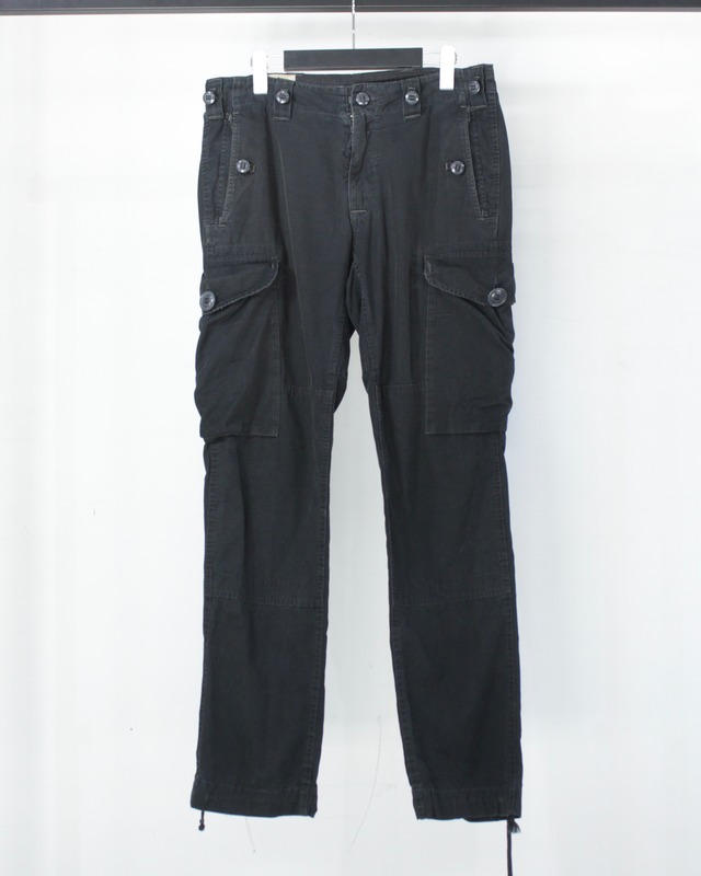 【Caka BLACK】“Polo by Ralph Lauren” Rare Black Color Vintage Cargo Pants
