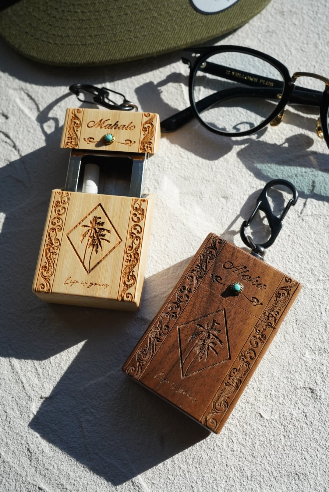 アルバローザ　灰皿 Wood ash tray(木製灰皿) | ALOHA GLASS