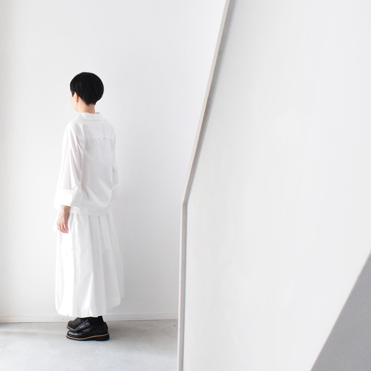 バルーンスカート：白［SK33STWH］ | skep-online shop