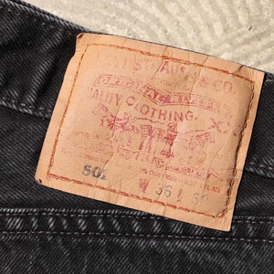 美品 36×30 Levi’s 501-0660 USA 00年 サルファーブラックデニムパンツ リーバイス