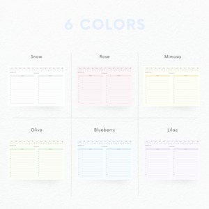 ToDoリスト┊︎6色セット┊︎タスク管理┊︎リンク付き