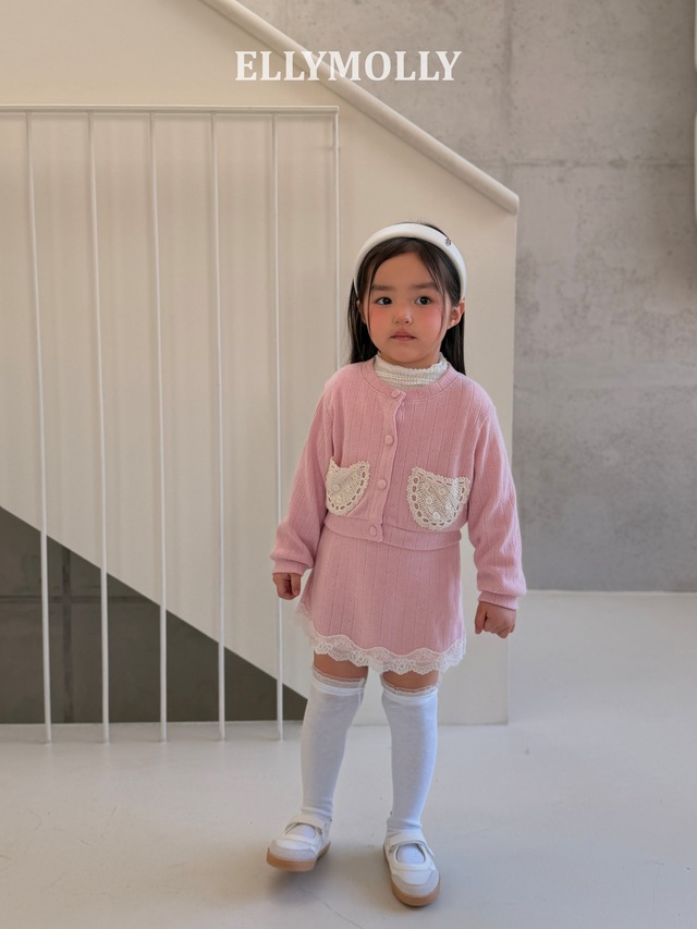 [予約][送料無料]≪ELLY MOLLY≫Emilia Eyelet Skirt 444
