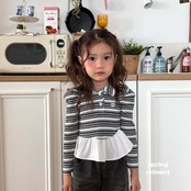 韓国子供服 / 26Autumn / 〖取寄〗second moment / クランチボリュームカラーTシャツ / キッズ服 / 女子服 *XS~JL*