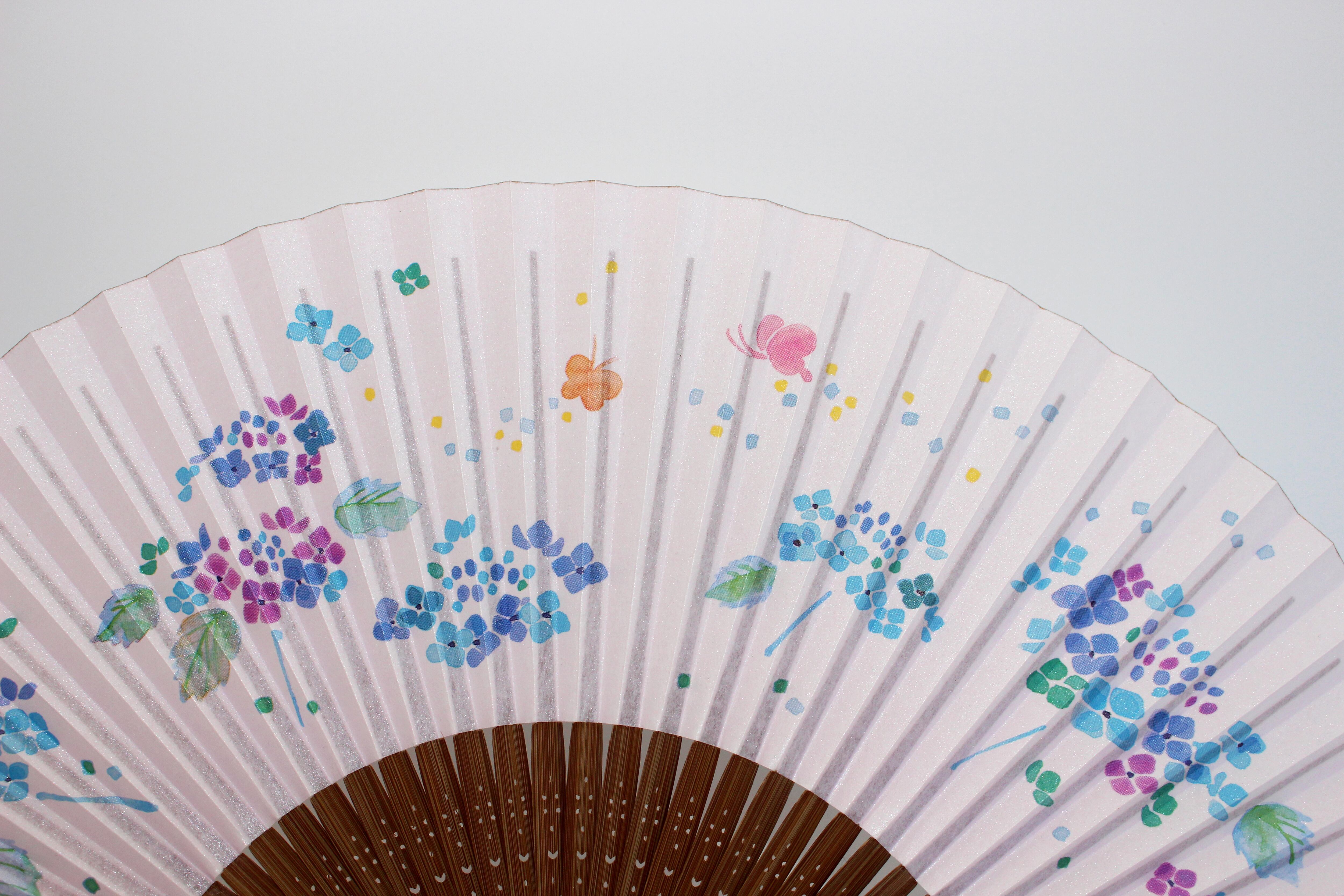 四季と彩り 紫陽花【 京扇子 】 ※送料無料 | 【京扇子】幸尚堂