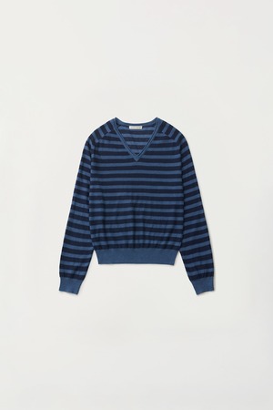 [NOTHING WRITTEN] Sane v-neck pullover (Midnight blue) 正規品 韓国ブランド 韓国通販 韓国代行 韓国ファッション ナッシングリトゥン 日本 店舗