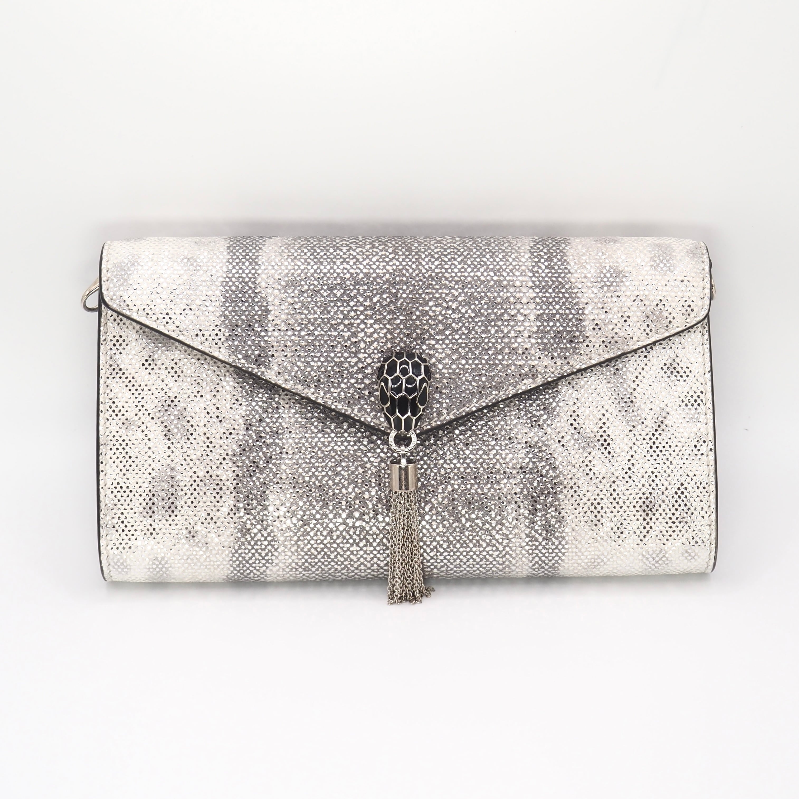 BVLGARI セルペンティ ミニバッグ チェーンウォレット シルバー ブルガリ