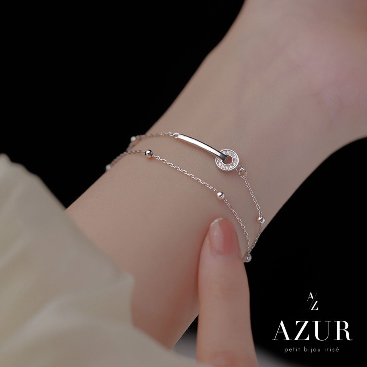 ダブルチェーンブレスレット