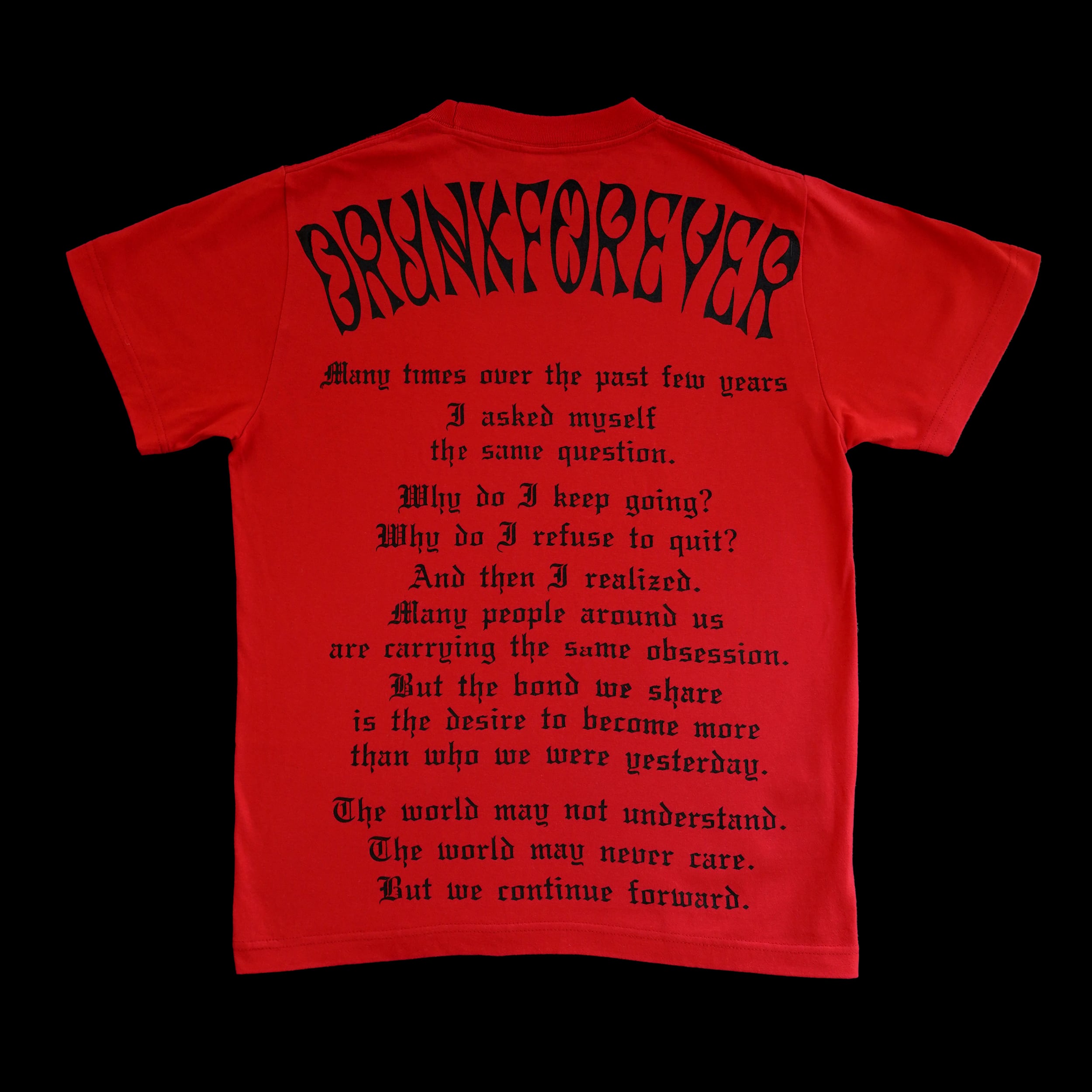 DRUNK FOR EVER T-shirt YELLOW | HOLIC
