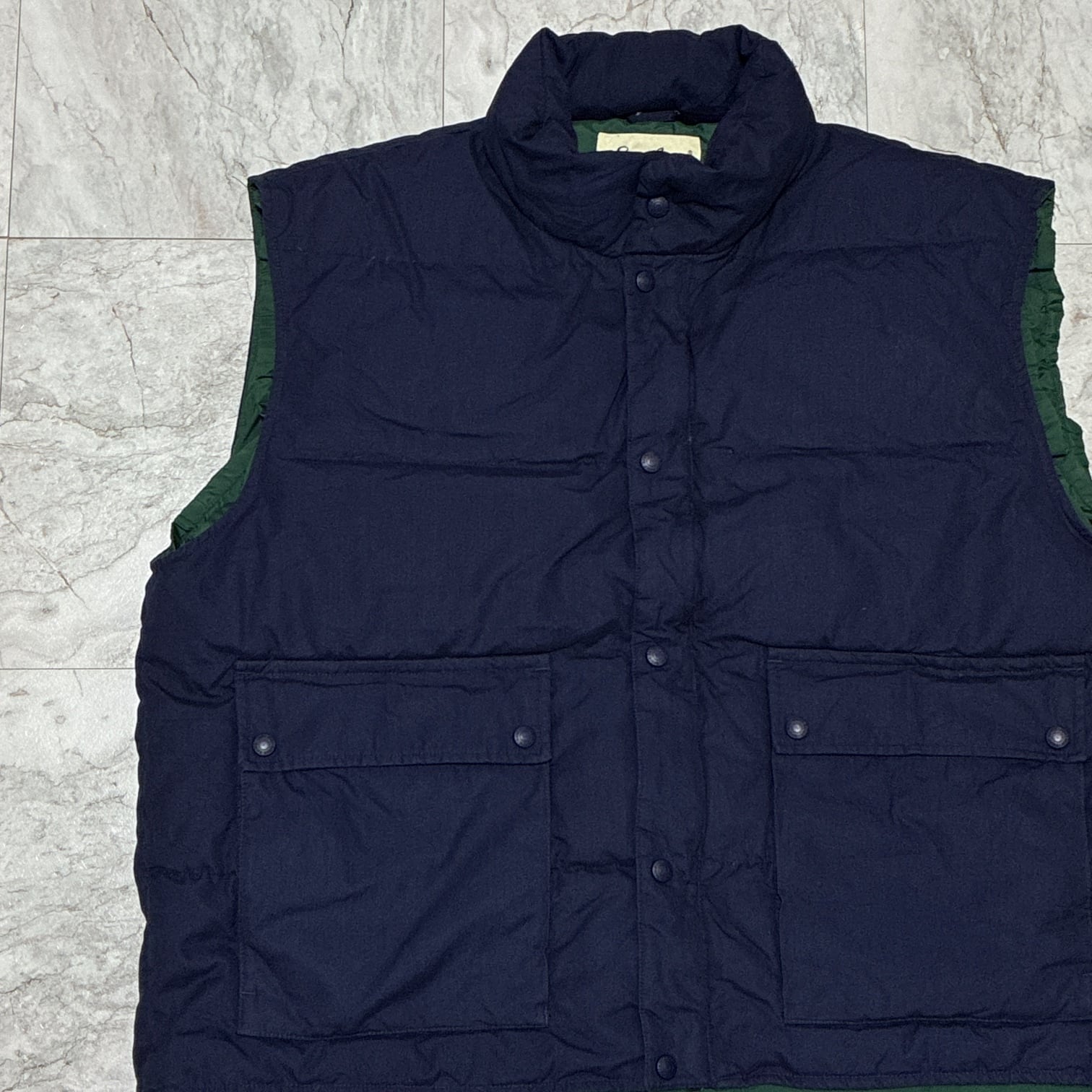 00's~ “Carhartt” Duck Vest SIZE L NAVY 00年代 カーハート ダック