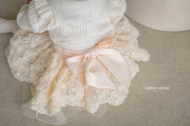 【即納】<Hibyebebe>  Ariel lace skirt