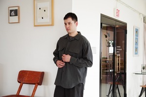 Li. Co. Poplin Open Collar Shirt