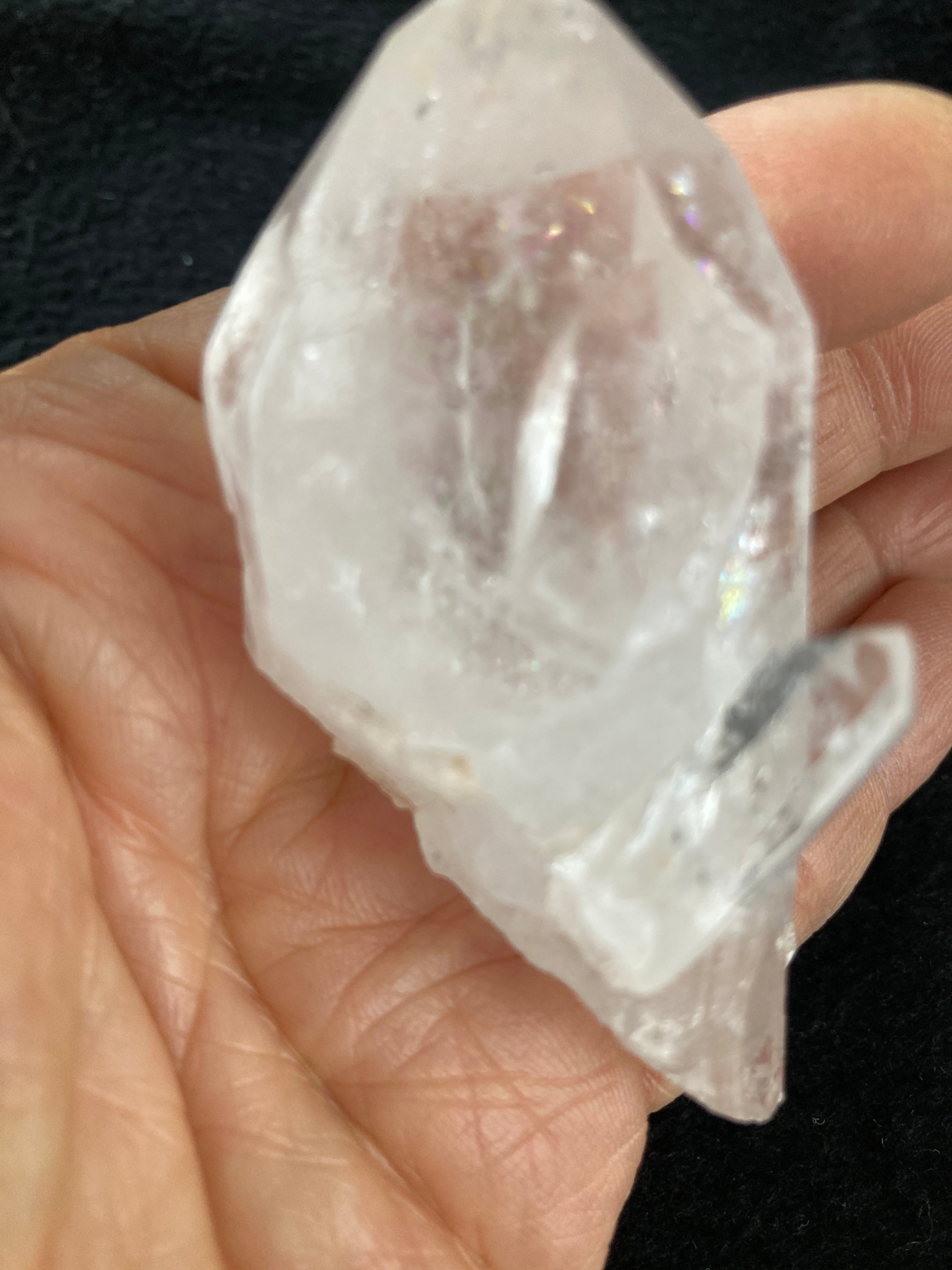 E32507】虹入りヒマラヤ水晶 マニハール産 水晶 ヒマラヤ産 ヒマラヤ