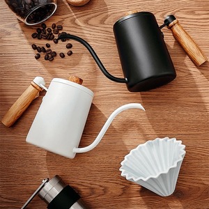 木製ハンドル　コーヒーポット