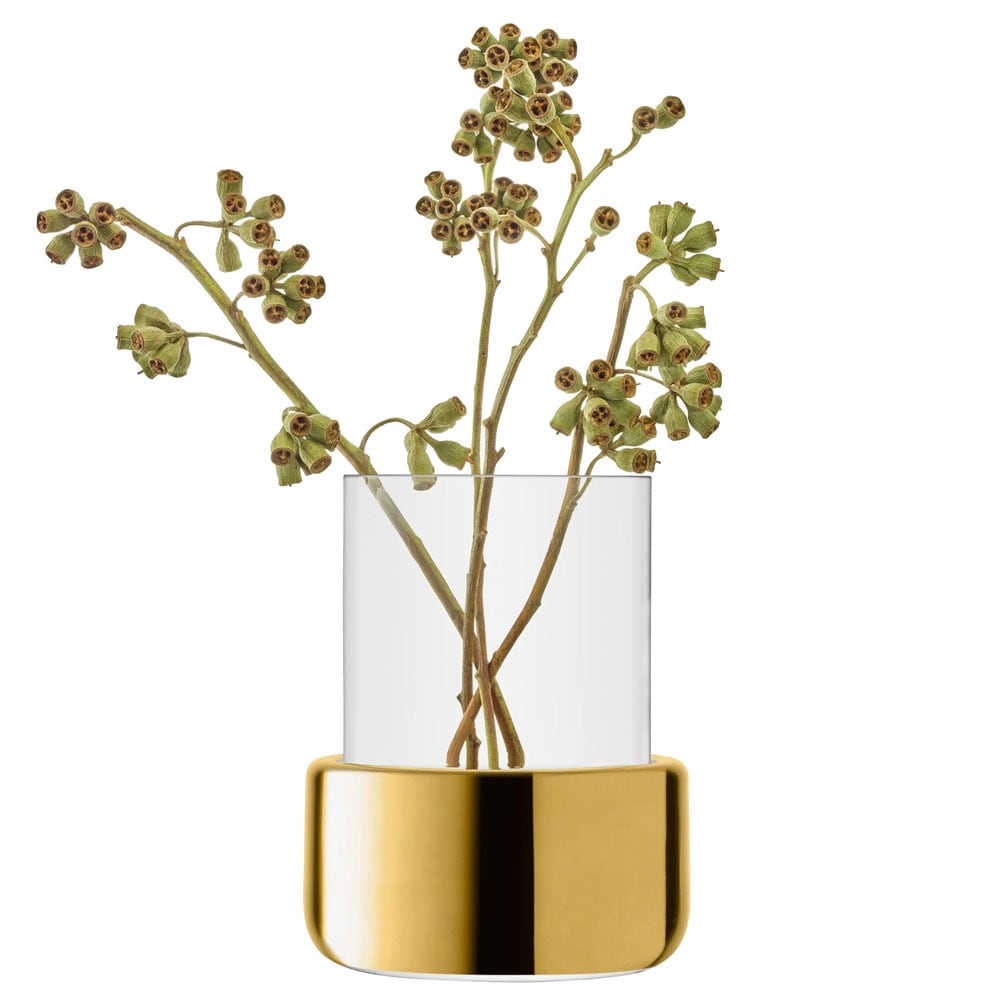 LSA エルエスエー Aurum Vase / Lantern クリア LAV03 G1746-20-358 高さ20cm / フラワーベース 花器 花瓶 キャンドルホルダー