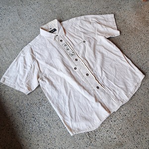 リネン混 チロリアンシャツ used [307007]