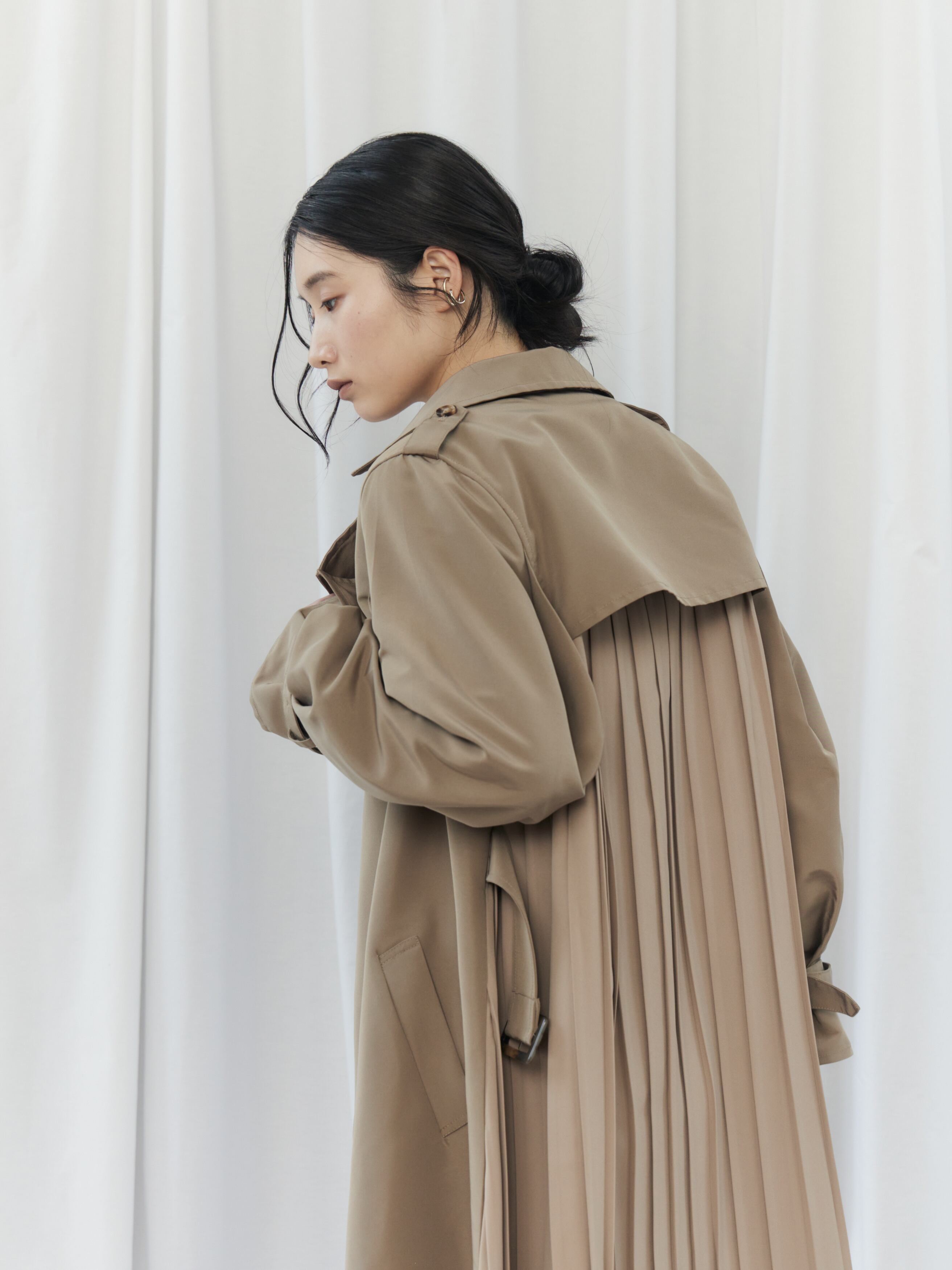 BACK PLEATED COAT（ﾊﾞｯｸﾌﾟﾘｰﾂｺｰﾄ）【3676101】 | CIEL'AIR