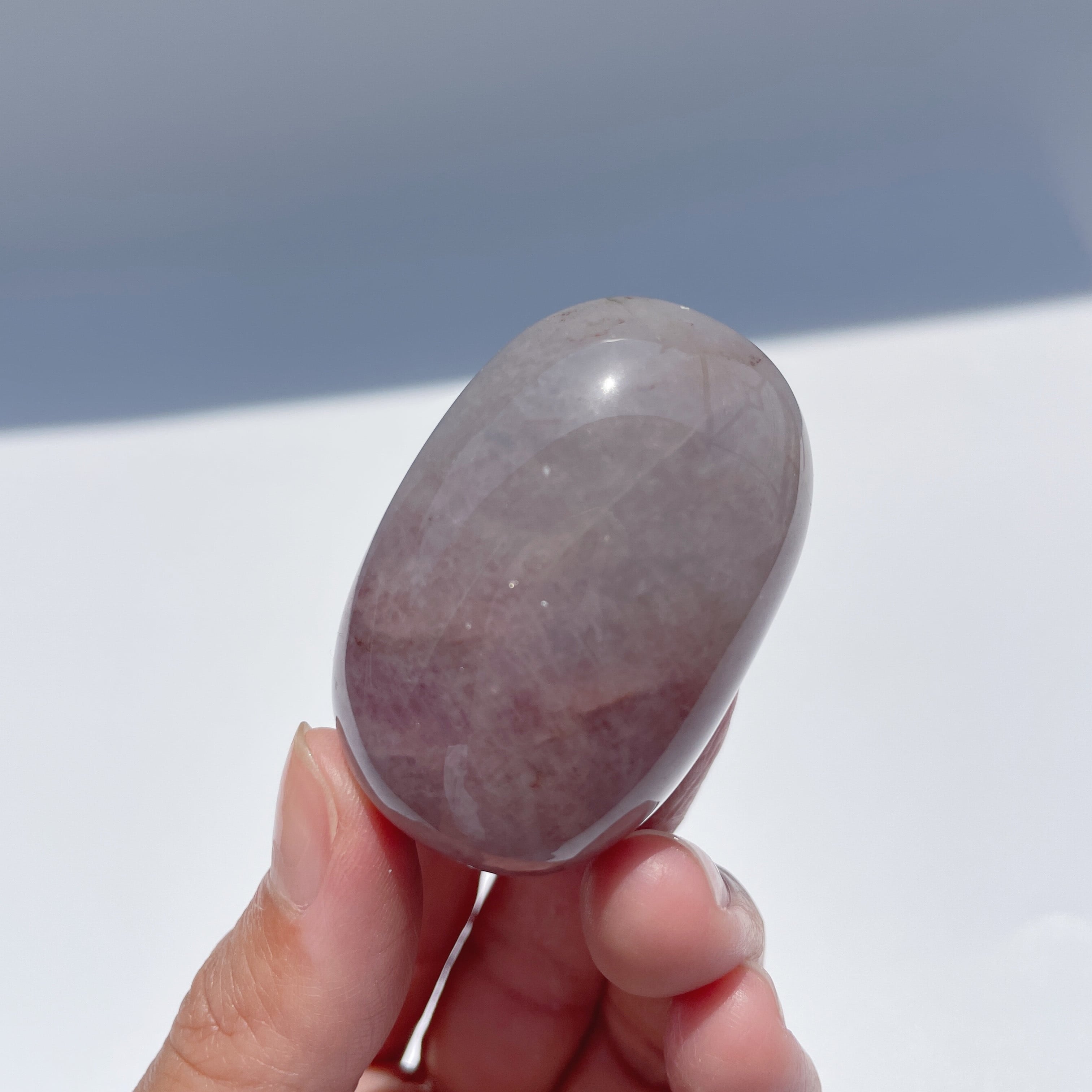 パープルローズクォーツ パームストーン07◇Purple Rose Quartz