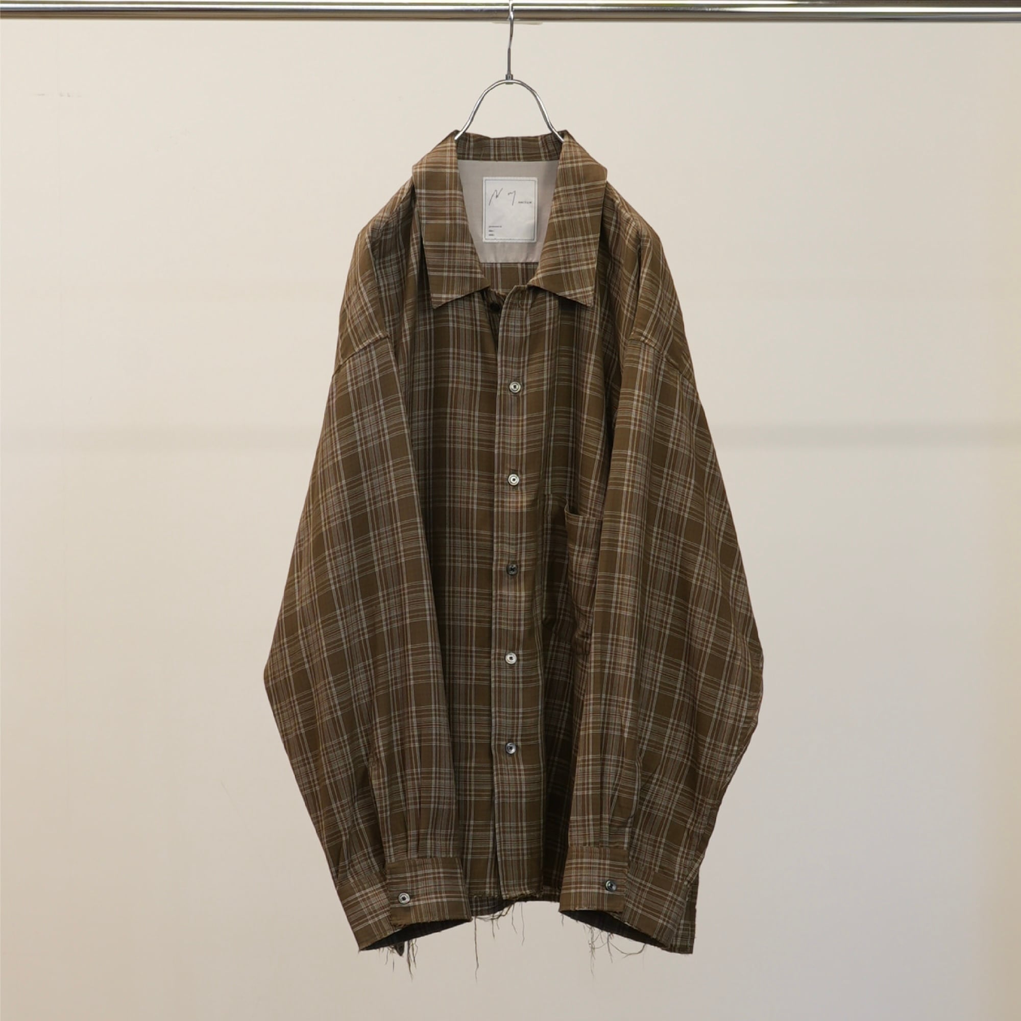 ANCELLM】 CREPE SHIRT JACKET 