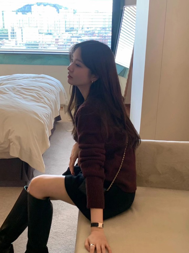 (予約) ounce / Bokashi wool boucle cardigan 2color