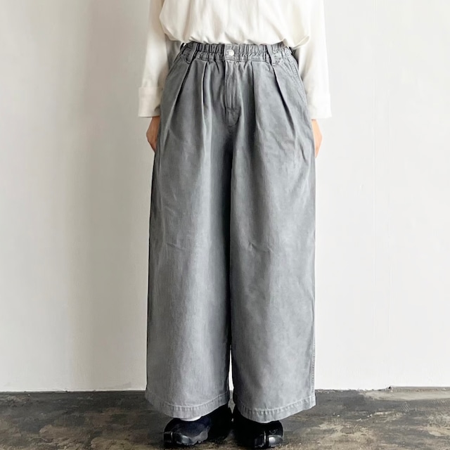 【HARVESTY】BLACK DENIM CIRCUS BAGGY_GRAY FADE ブラックデニム サーカスバギー / グレーフェード A12411_15