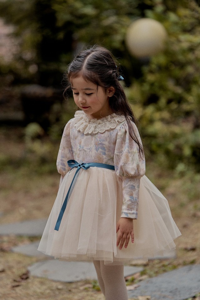 ラスト1 cream5【即納】<cocoribbon>  Fluel one-piece