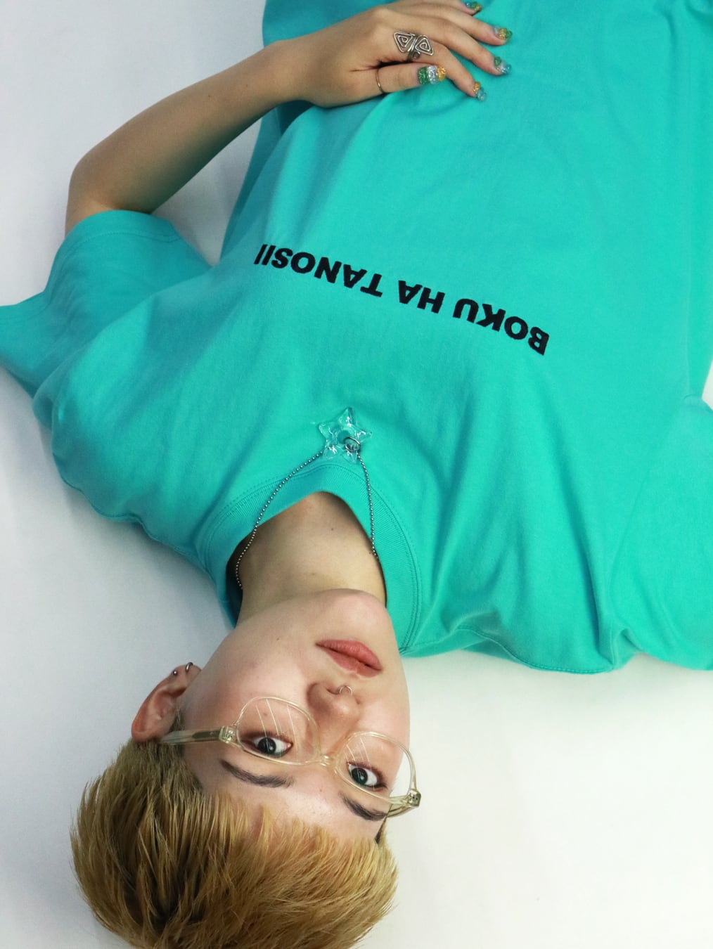 BOKU HA TANOSII ／ ボクタノTee ”ティファニーブルー × ブラック