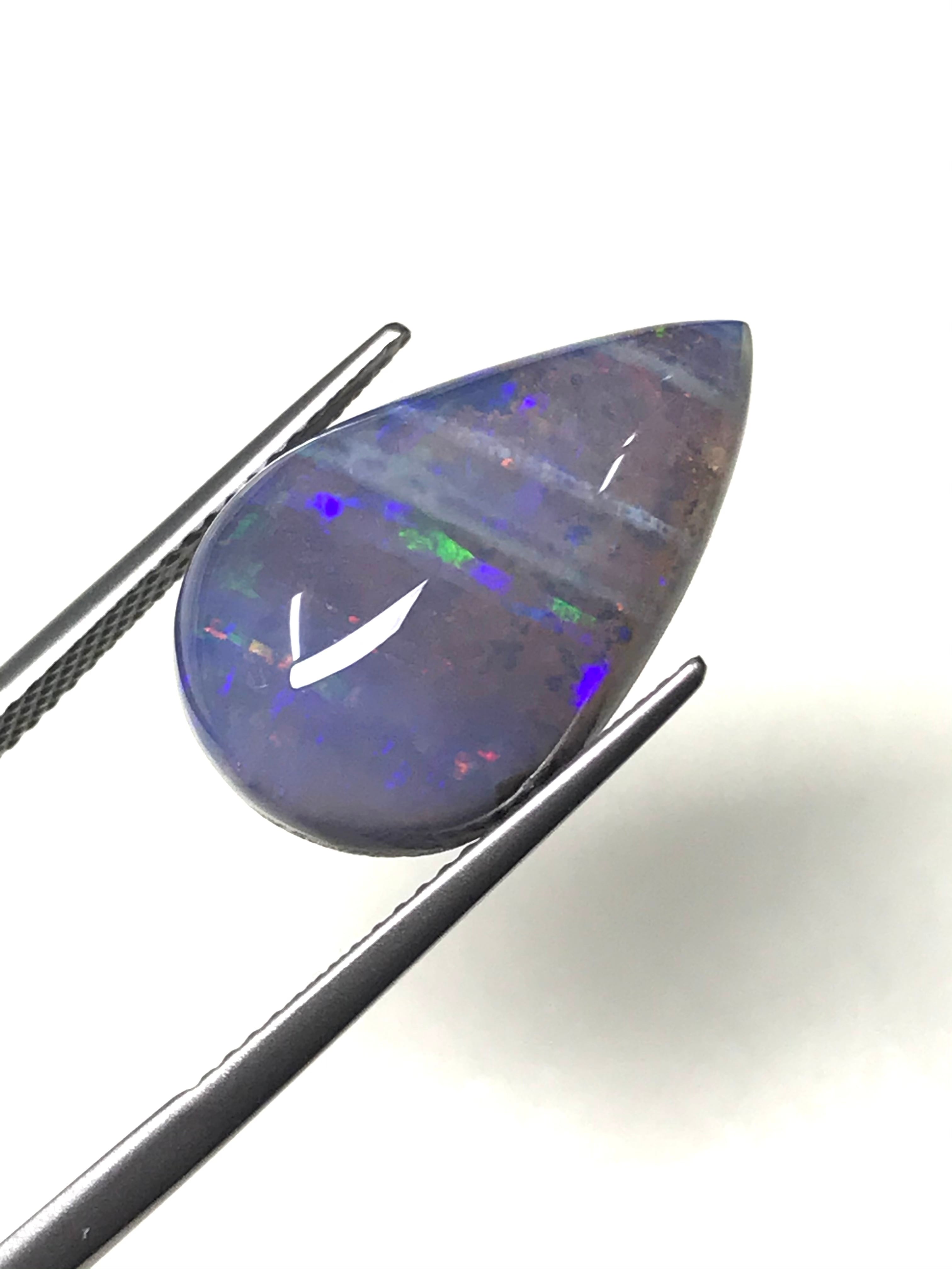 半透明＆縞模様ボルダーオパール 11.06ct ルース | シークレットベース