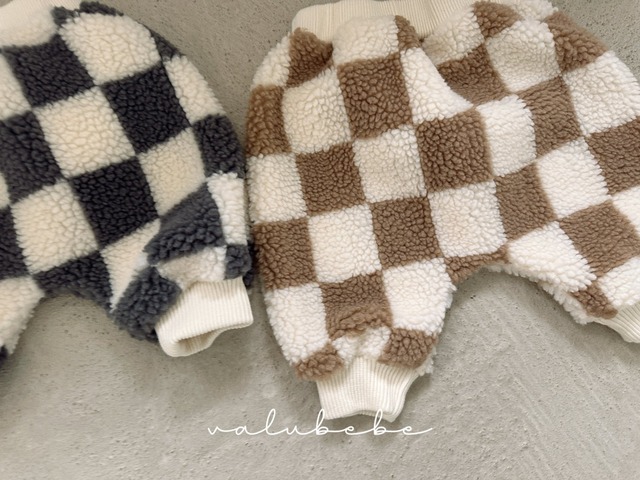 【予約】Big Check Dumble Jogger Pants (Bebe)