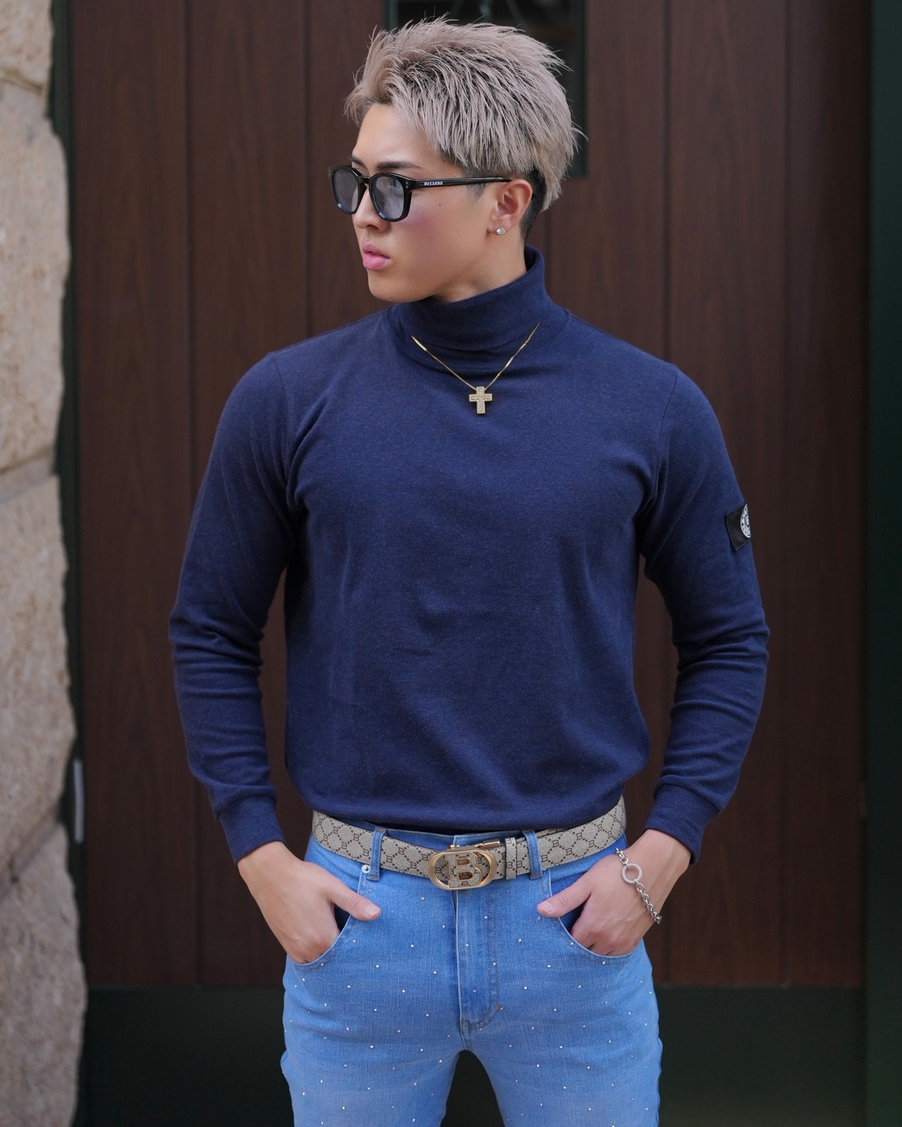 PREMIUM STRETCH TURTLE NECK【BEL-M-025】