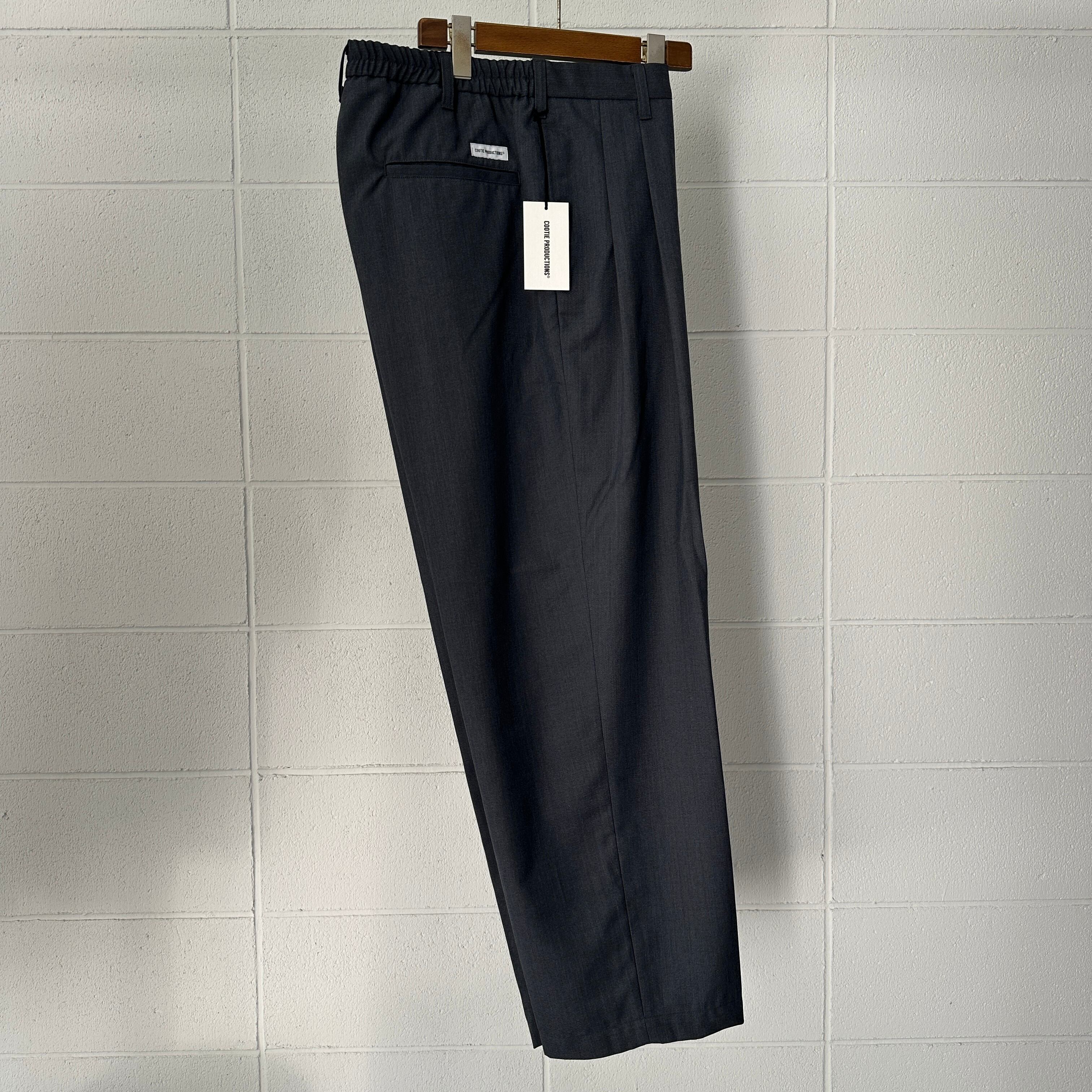 COOTIE T/W Saxony 2 Tuck Wide Easy Trousers | integral