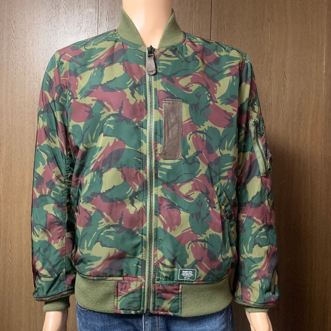 古着】STUSSY 迷彩柄 MA-1フライトジャケット | Pay ID