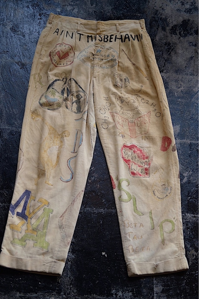 60s graffiti memorial pants