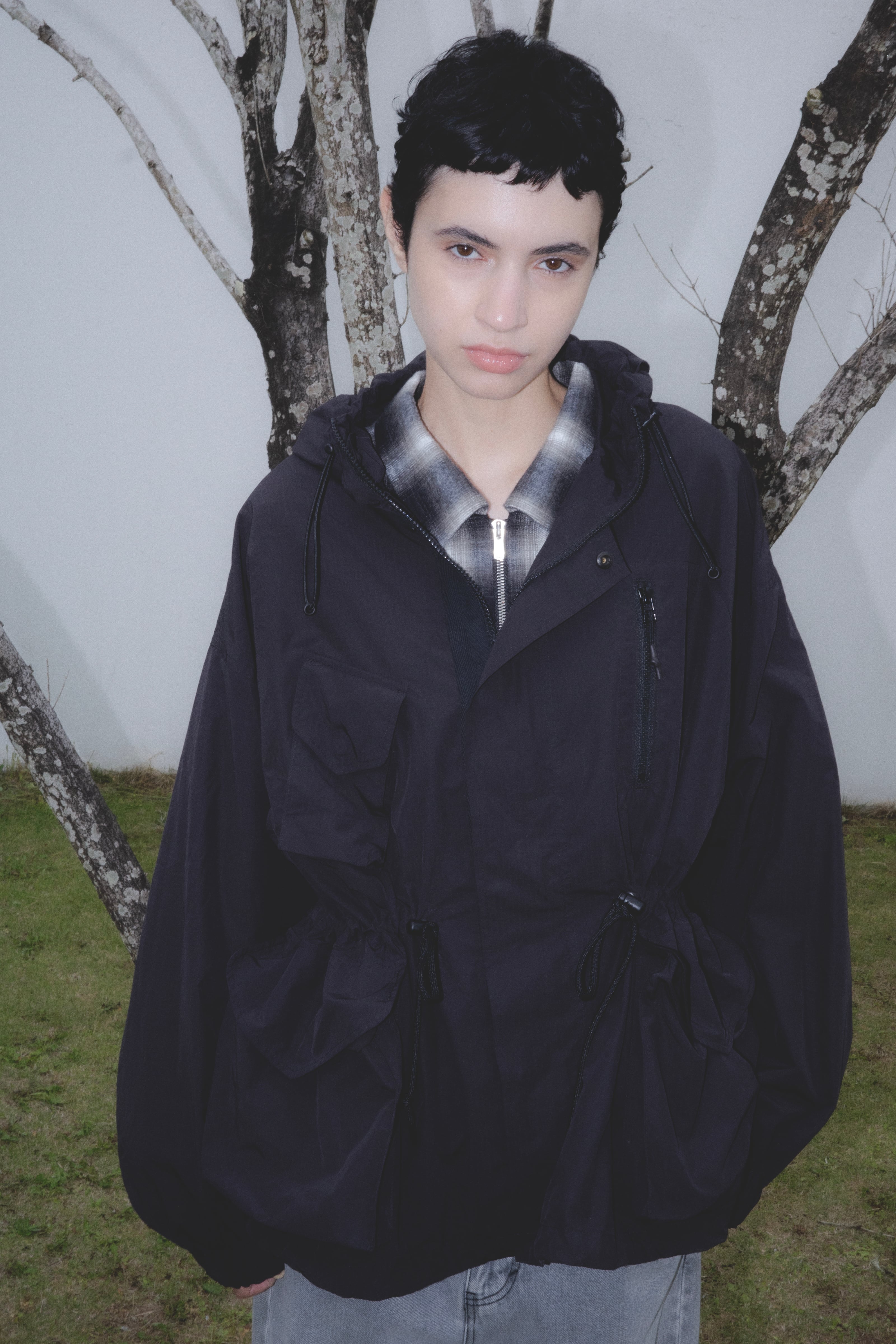 Nylon Combat Jacket (BLACK) - CABARET POVAL | SO GREEEDY BOX 福岡