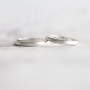 【結婚指輪】甲丸_マット仕上げ_Pt900