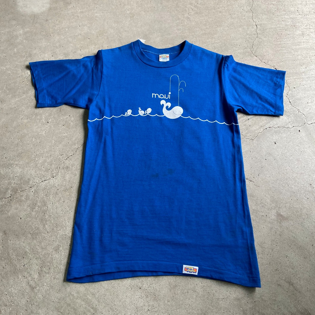 70年代 USA製 crazy shirts HAWAII クレイジーシャツ くじら 鯨 