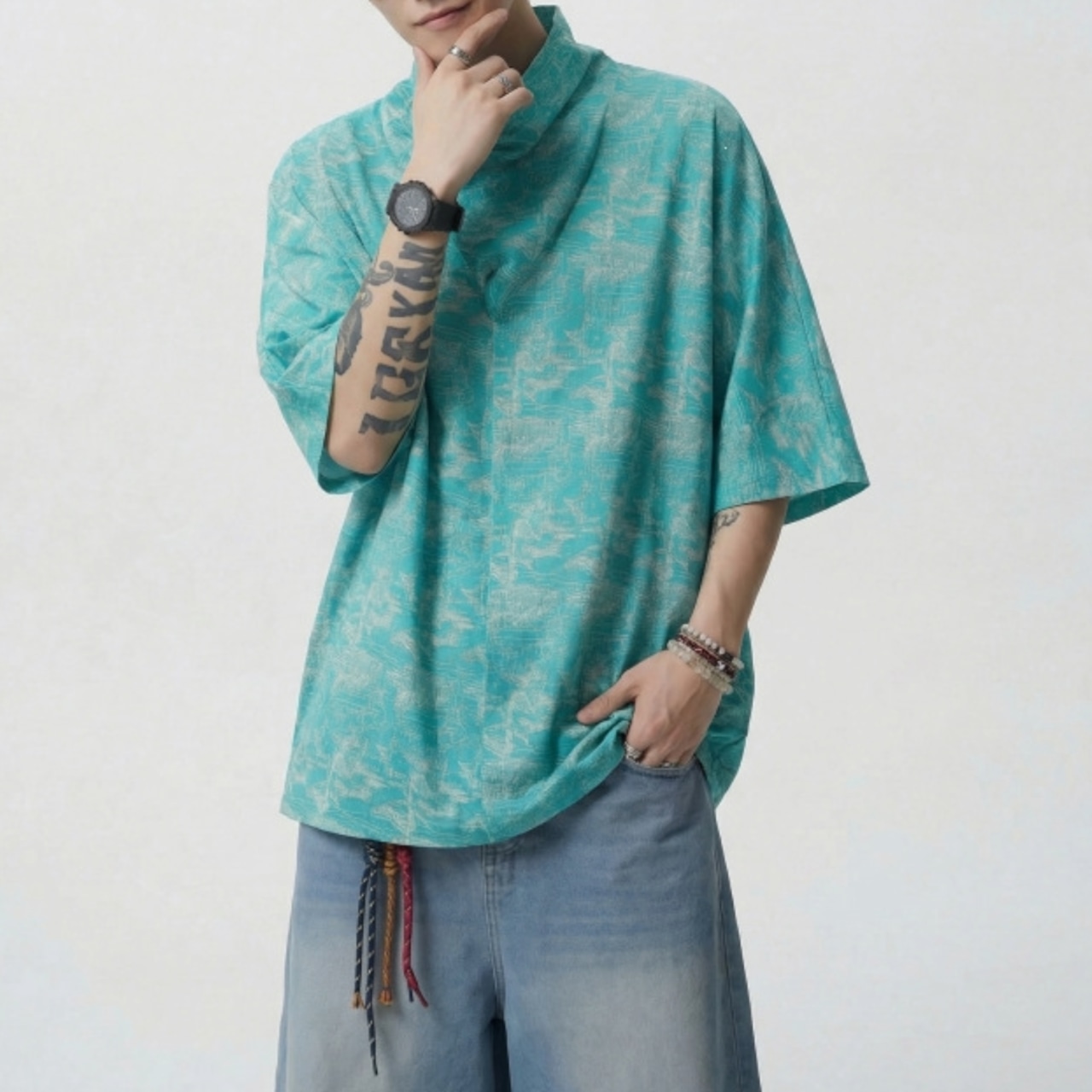 Veil Pattern Shirt TB2367・画像10