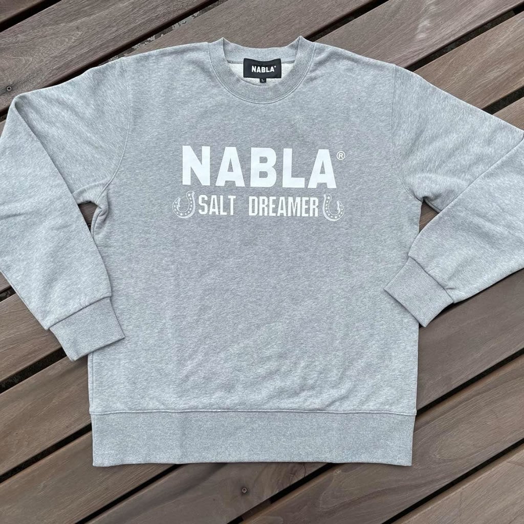 NABLAフレンチテリークルーネックトレーナー グレー