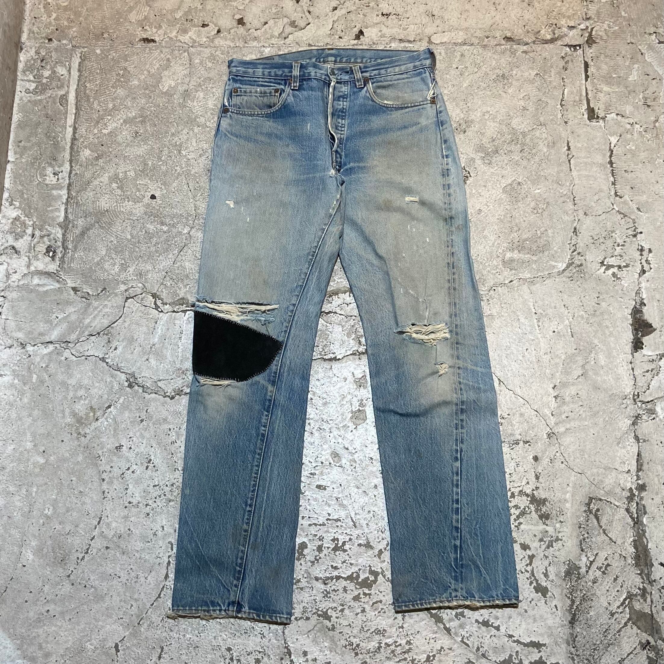 Levi'sリーバイス501 赤耳　リペアデニム