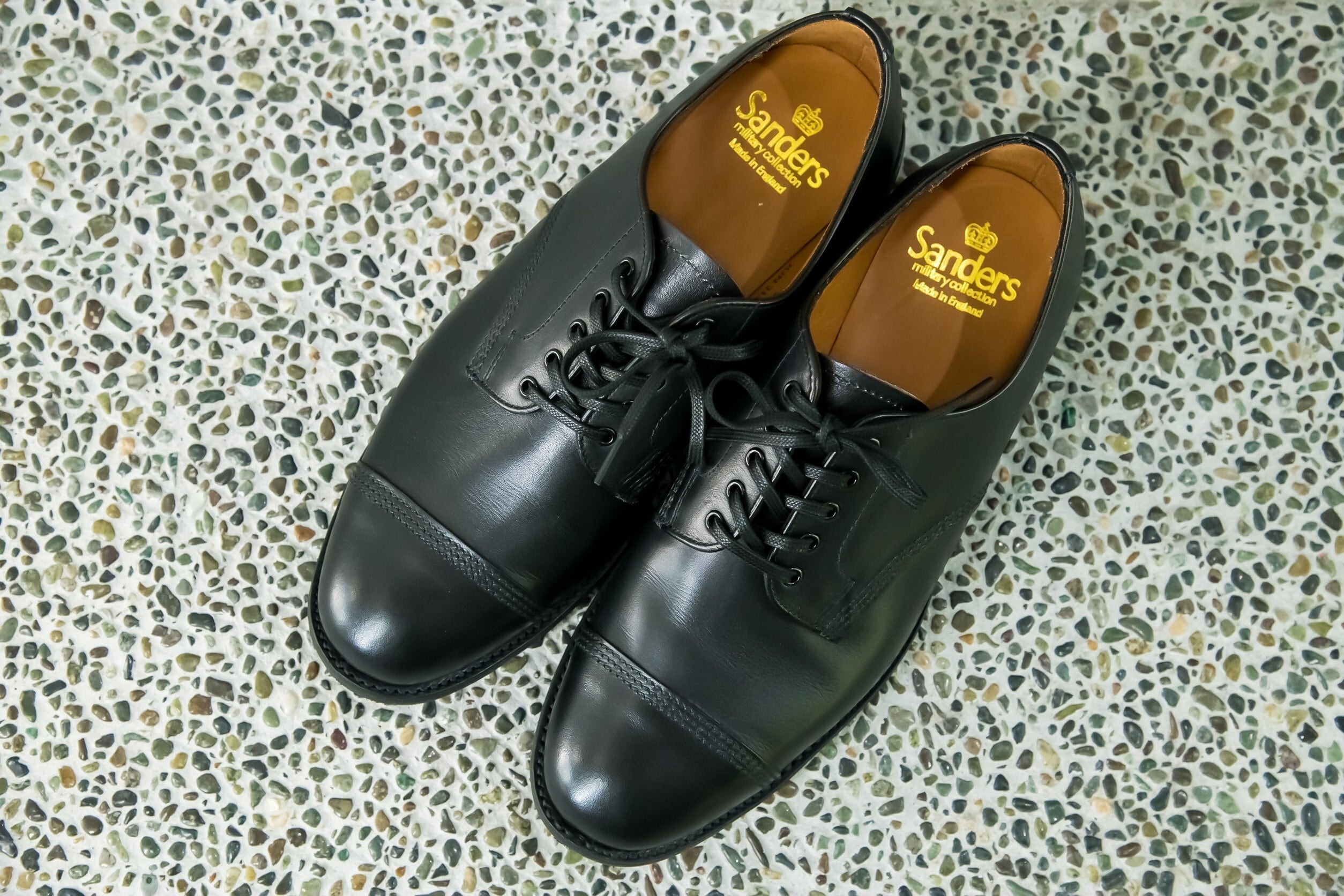 SANDERS スエード 別注 MILITARY NO LACE SHOE 8
