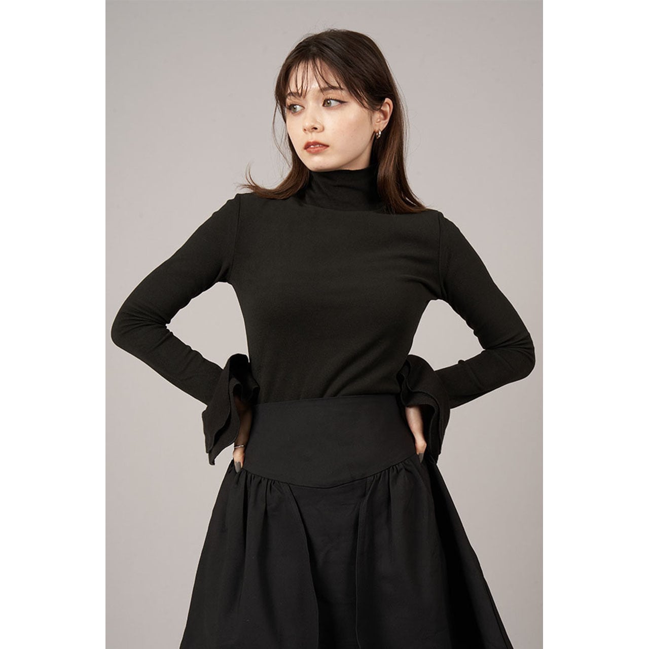 Frill Sleeve Pullover