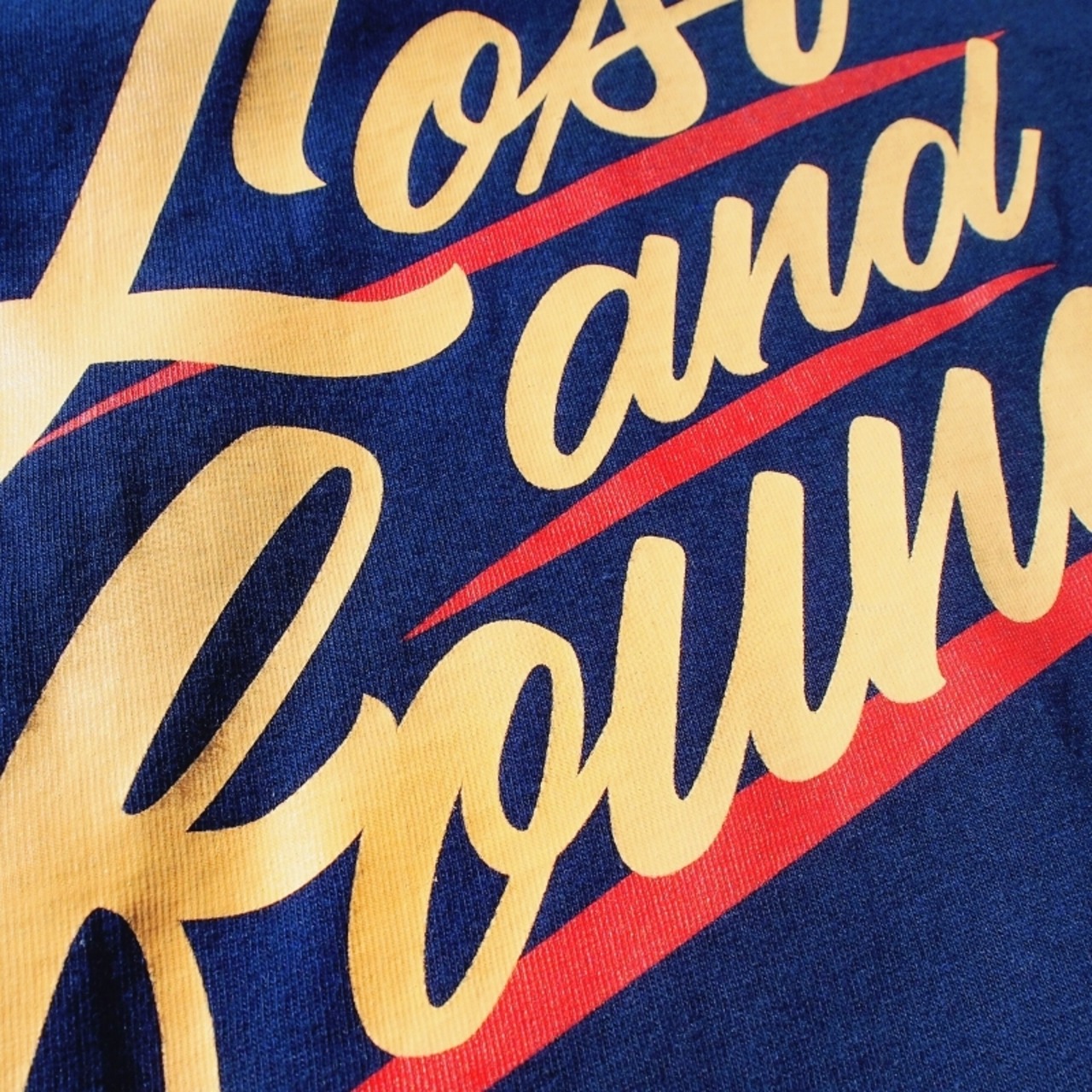 【LOST AND FOUND】"BACK PRINT" Vintage Pocket  BIG T-shirt (NAVY)